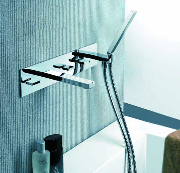 5 - Hole Wall Mounted Bath/Shower Mixer - Image 3