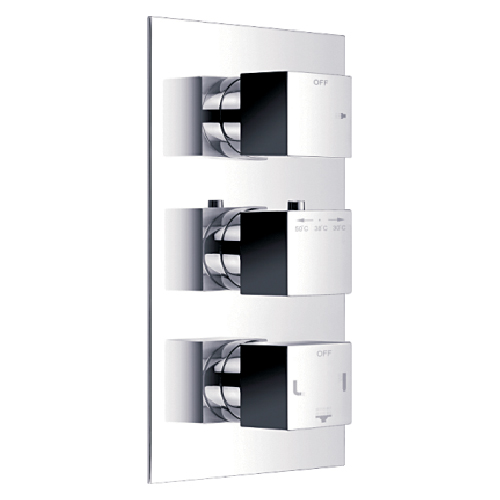 Concealed Thermostatic Shower Mixer with 4-Way Diverter